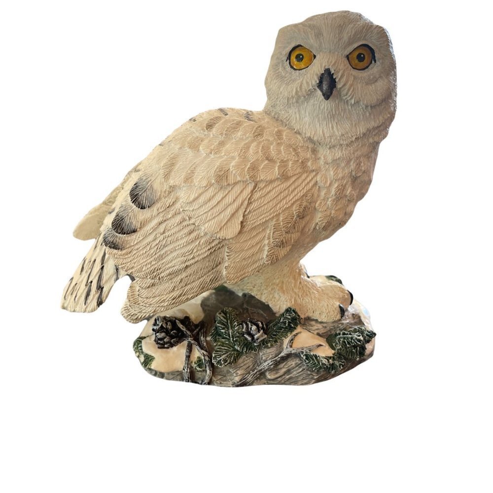Vintage The Great Snowy Owl From the Masters of the Evening Wilderness Sculpture